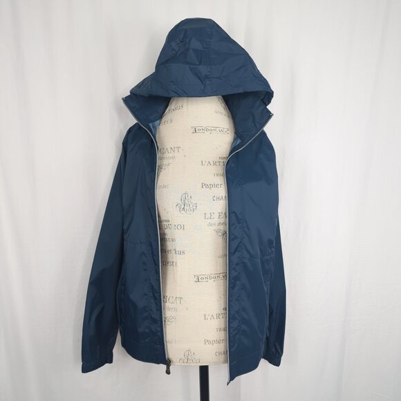Columbia Blue Windbreaker Jacket Small Hood Outdoor - Picture 8 of 10